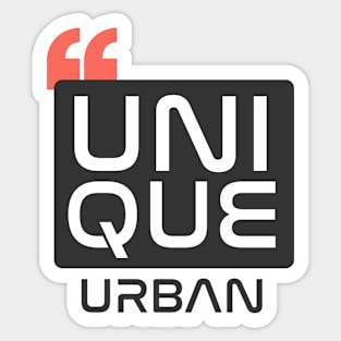 UNIQUE URBAN SIMPLE LIMITED EDITION Sticker